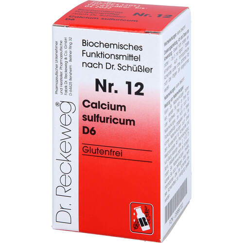 Biochemie 12 Calcium sulfuricum D6, 200 Stk., Dr.Reckeweg & Co. GmbH