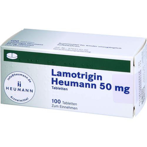 Lamotrigin Heumann 50mg Tabletten, 100 Stk., Heumann Pharma GmbH & Co. Generica KG