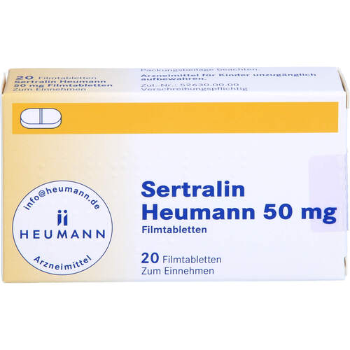 Sertralin Heumann 50mg Filmtabletten, 20 Stk., Heumann Pharma GmbH & Co. Generica KG