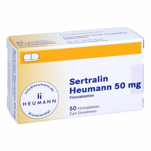Sertralin Heumann 50mg Filmtabletten, 50 Stk., Heumann Pharma GmbH & Co. Generica KG
