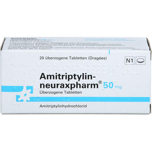 Amitriptylin-neuraxpharm 50 mg, 20 Stk., neuraxpharm Arzneimittel GmbH Amitriptylin-neuraxpharm 50 mg, 20 Stk., neuraxpharm Arzneimittel GmbH