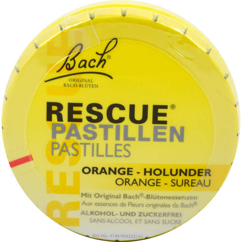 BACH ORIGINAL Rescue Pastillen Orange Holunder, 50 g, Nelsons GmbH