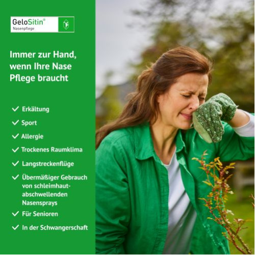 GeloSitin Nasenpflege mit Sesam&ouml;l bei trockener Nasenschleimhaut, 15 ml, G. Pohl-Boskamp GmbH & Co. KG