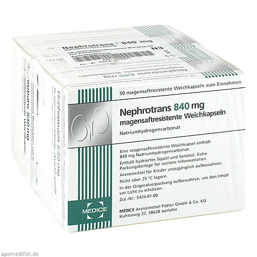 Nephrotrans 840mg WEICHKAPSELN, 100 ST, Medice Arzneimittel Pütter GmbH & Co. KG