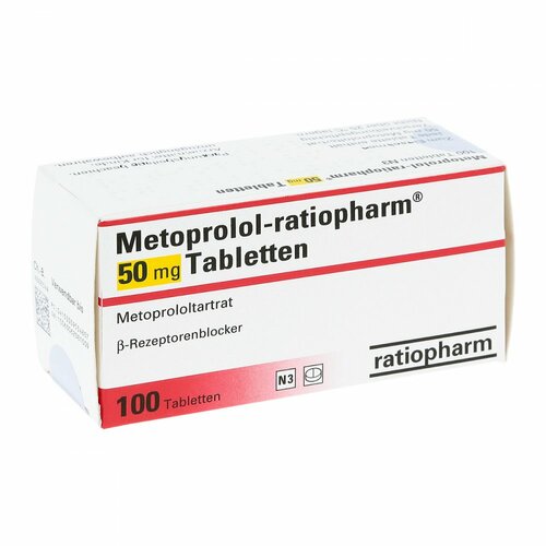 METOPROLOL RATIOPHARM 50, 100 Stk., ratiopharm GmbH
