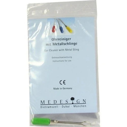 Ohrreiniger mit Metallschlinge, 1 Stk., Medesign I. C. GmbH