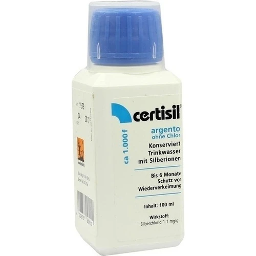 CERTISIL ARGENTO 1000F, 100 ml, Katadyn Deutschland GmbH