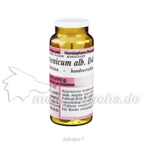 ARSENICUM ALBUM D 4 Tabletten, 40 Stk., Anthroposan Hom&ouml;opharm Produktionsgesellschaft mbH