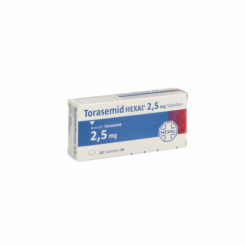 Torasemid HEXAL 2.5mg Tabletten, 20 Stk., HEXAL AG