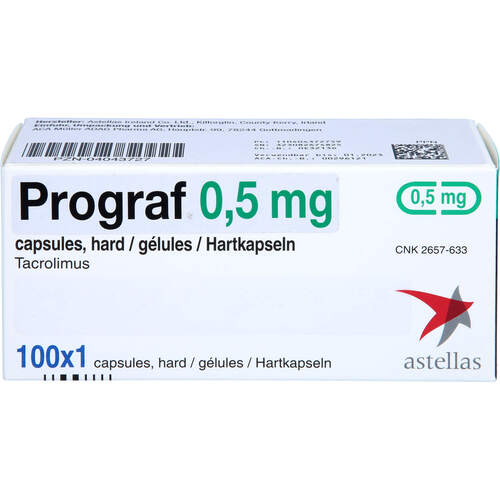 Prograf 0.5mg Kapseln, 100 Stk., Aca M&uuml;ller/Adag Pharma AG