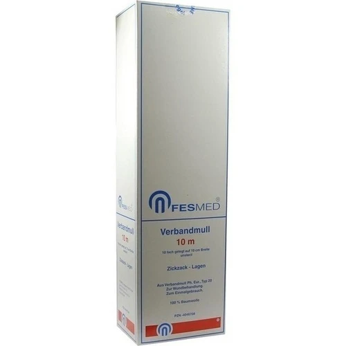VERBANDMULL 10x1m unsteril BW ZZ, 1 Stk., Fesmed Verbandmittel GmbH
