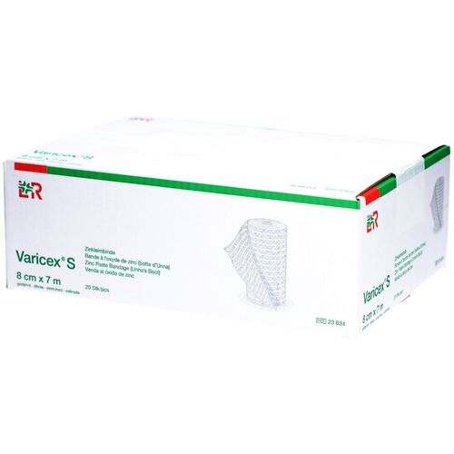 Varicex S Zinkleimbinde 7mx8cm einzeln verpackt, 20 Stk., Lohmann & Rauscher GmbH & Co. KG