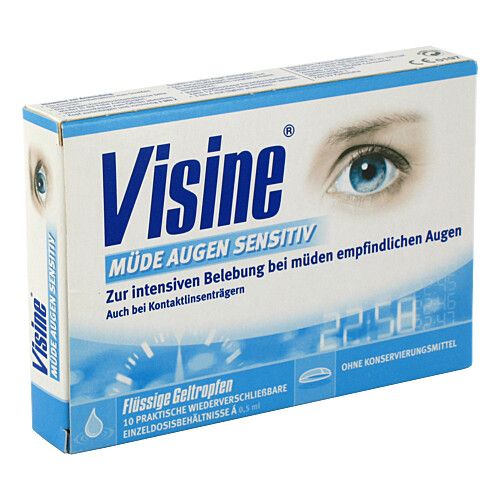 VISINE m&uuml;de Augen Sensitive Einzeldosispipetten, 10x0,5 ml, Johnson & Johnson GmbH