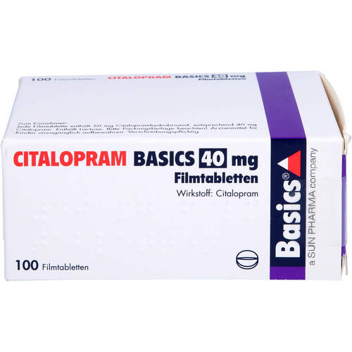CITALOPRAM BASICS 40mg Filmtabletten, 100 Stk., Basics GmbH