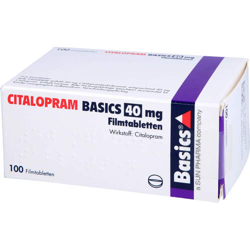 CITALOPRAM BASICS 40mg Filmtabletten, 100 Stk., Basics GmbH