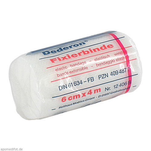 DEDERON Fixierbinden 6 cmx4 m, 1 Stk., Holthaus Medical GmbH & Co. KG