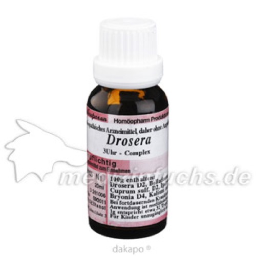 DROSERA 3 Uhr Oligoplex Liquidum, 20 ml, Anthroposan Homöopharm Produktionsgesell