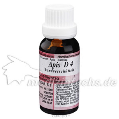 APIS D 4 Dilution, 20 ml, Anthroposan Homöopharm Produktionsgesell