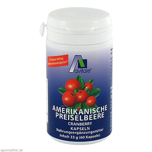 Preiselbeere Amerikan. 400mg, 60 Stk., Avitale GmbH