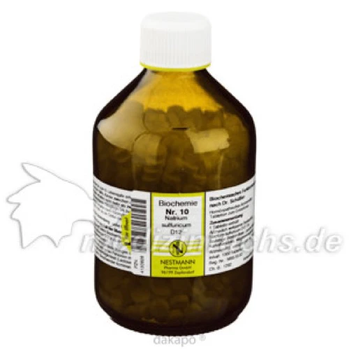 Biochemie Nestmann Nr.10 Natrium sulfuricum D12, 1000 Stk., Nestmann Pharma GmbH