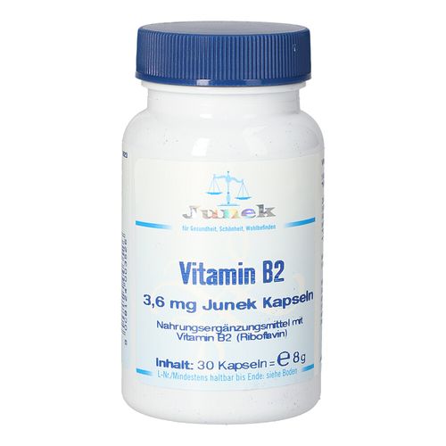 Vitamin B2 3.6mg Junek, 30 Stk., Bios Medical Services