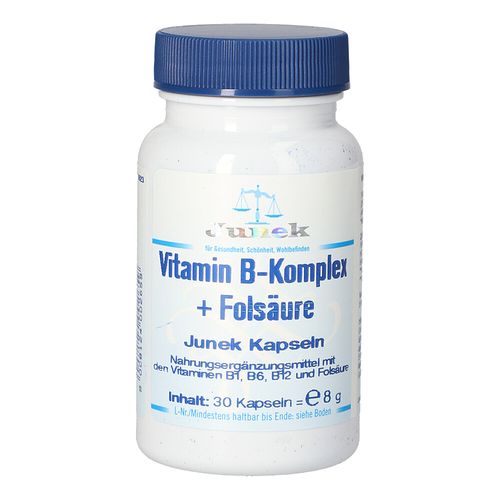 Vitamin B-Komplex + Folsäure Junek, 30 Stk., Bios Medical Services Vitamin B-Komplex + Folsäure Junek, 30 Stk., Bios Medical Services