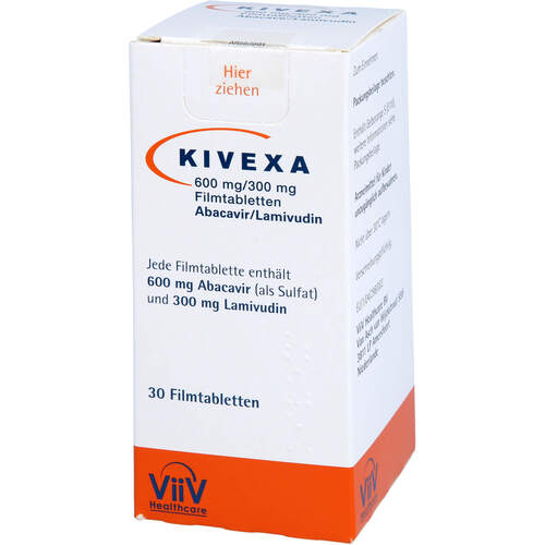 KIVEXA Filmtabletten, 30 ST, Viiv Healthcare GmbH