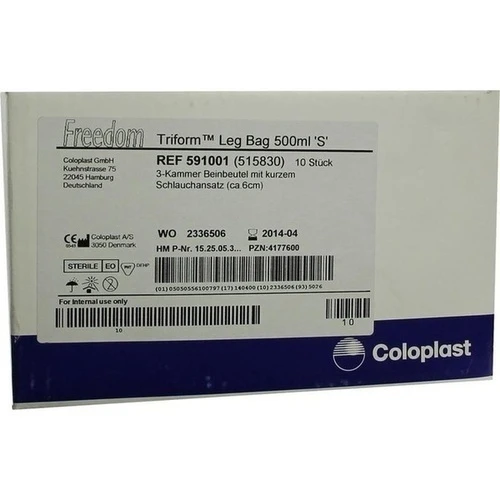 Freedom Triform Bein 500 6cm Schlauch, 10 Stk., Coloplast GmbH