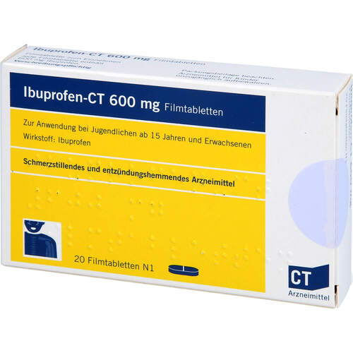 ibuprofen - ct 600mg Filmtabletten, 20 Stk., Abz Pharma GmbH