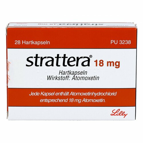 STRATTERA 18 mg Hartkapseln, 28 Stk., LILLY DEUTSCHLAND GmbH