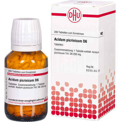 ACIDUM PICRINICUM D 6 Tabletten, 200 St, DHU-Arzneimittel GmbH & Co. KG