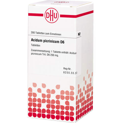 ACIDUM PICRINICUM D 6 Tabletten, 200 St, DHU-Arzneimittel GmbH & Co. KG