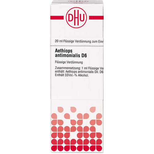 AETHIOPS ANTIMON D 6, 20 ML, Dhu-Arzneimittel GmbH & Co. KG