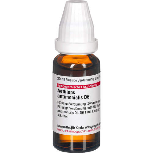 AETHIOPS ANTIMON D 6, 20 ML, Dhu-Arzneimittel GmbH & Co. KG