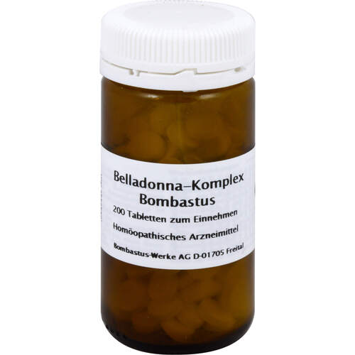 BELLADONNA KOMPLEX Bombastus Tabletten, 200 Stk., Bombastus-Werke AG