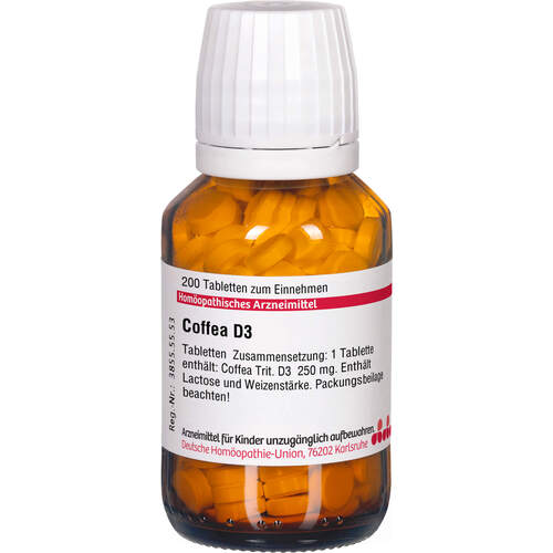 COFFEA D 3 Tabletten, 200 St, DHU-Arzneimittel GmbH & Co. KG