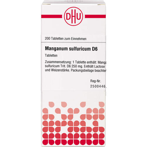 MANGANUM SULFURICUM D 6 Tabletten, 200 Stk., DHU-Arzneimittel GmbH & Co. KG