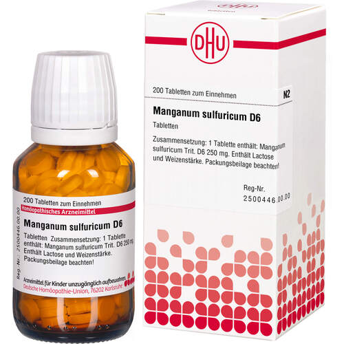 MANGANUM SULFURICUM D 6 Tabletten, 200 Stk., DHU-Arzneimittel GmbH & Co. KG