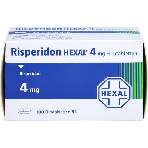 Risperidon-HEXAL 4mg Filmtabletten, 100 Stk., HEXAL AG