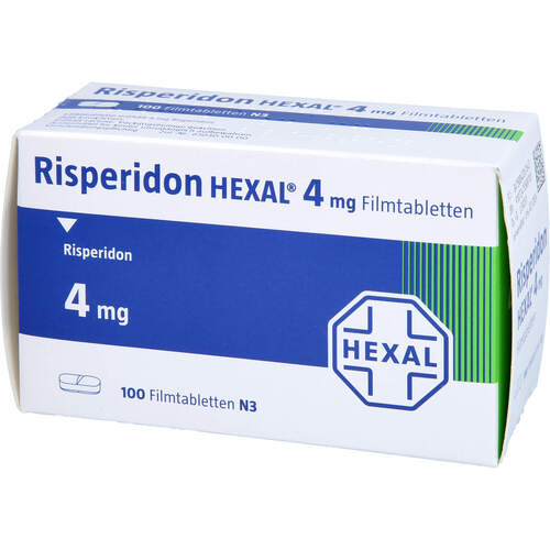 Risperidon-HEXAL 4mg Filmtabletten, 100 Stk., HEXAL AG