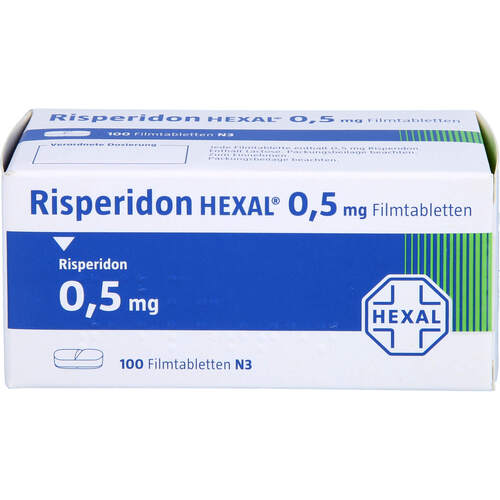 Risperidon-HEXAL 0.5mg Filmtabletten, 100 Stk., HEXAL AG