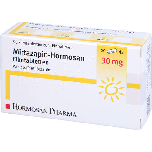 Mirtazapin-Hormosan 30mg, 50 Stk., Hormosan Pharma GmbH