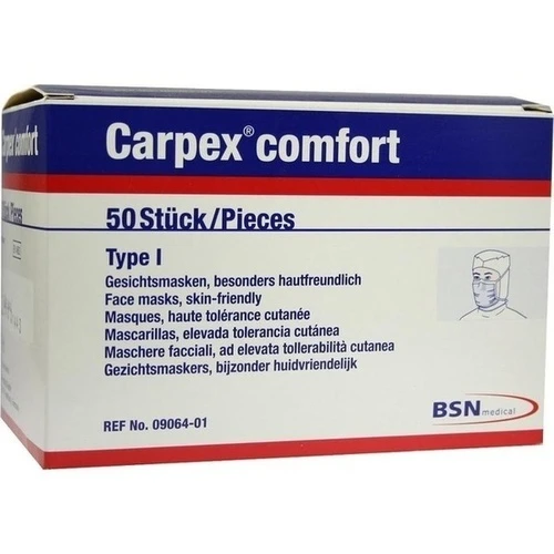 Carpex Comfort Type I OP Maske, 50 Stk., Bsn Medical GmbH