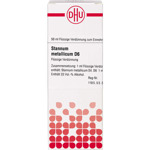 STANNUM METALLICUM D 6 Dilution, 50 ml, DHU-Arzneimittel GmbH & Co. KG