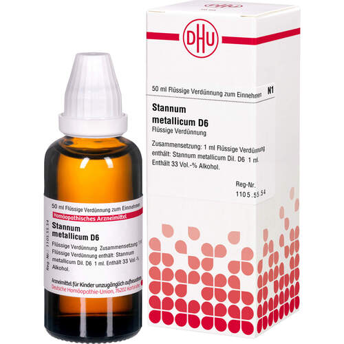 STANNUM METALLICUM D 6 Dilution, 50 ml, DHU-Arzneimittel GmbH & Co. KG