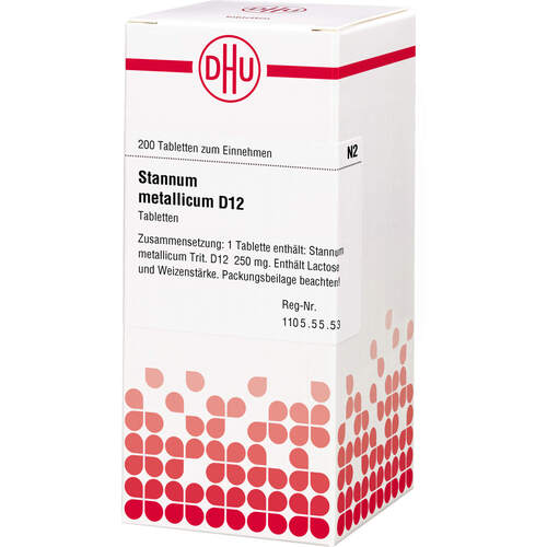STANNUM METALLICUM D 12 Tabletten, 200 Stk., DHU-Arzneimittel GmbH & Co. KG