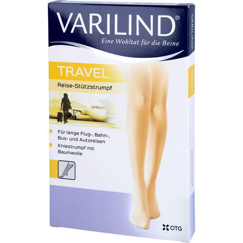 VARILIND TRAVEL Knie Baumwolle schwarz M, 2 Stk., OTG Handels GmbH