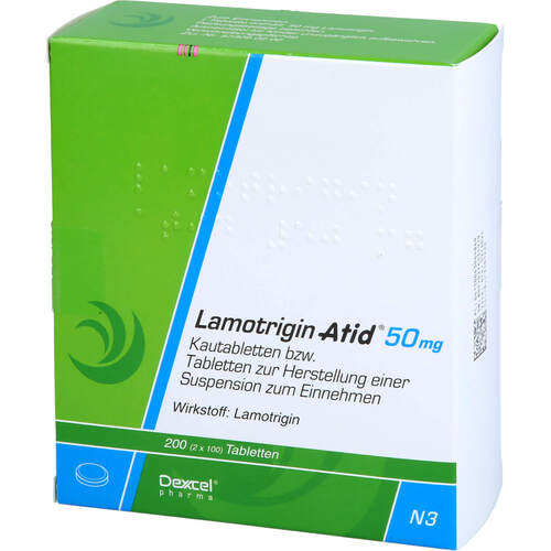 Lamotrigin Atid 50mg, 200 Stk., Dexcel Pharma GmbH