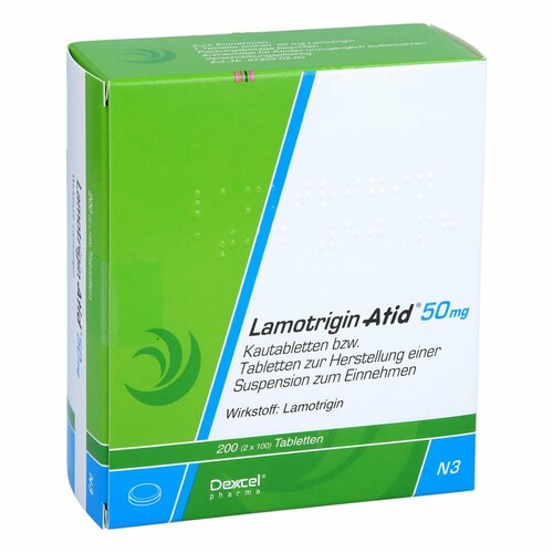 Lamotrigin Atid 50mg, 200 Stk., Dexcel Pharma GmbH