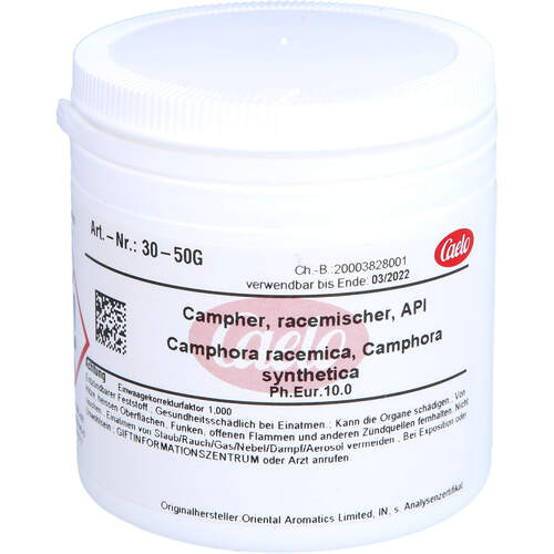 CAMPHER racemisch API, 50 g, Caesar & Loretz GmbH
